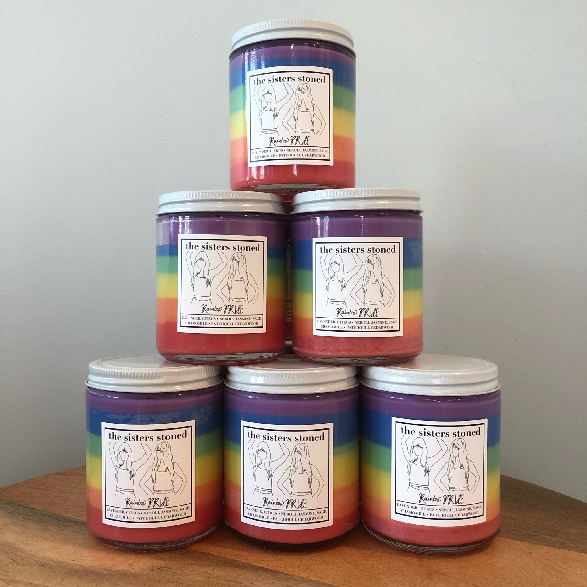 Rainbow Pride Scented Soy Candle | LGBTQ+ Donation